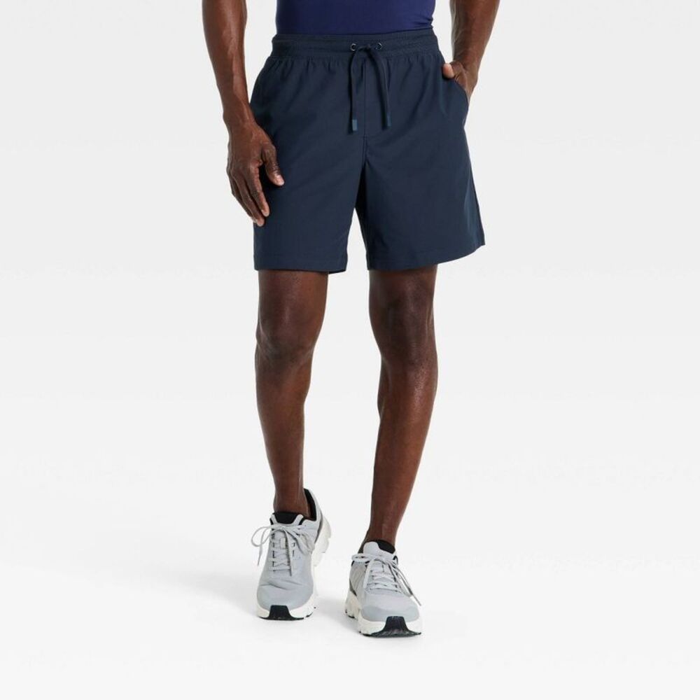 Men's 360 Lifestyle Drawstring Shorts - All in Motion Navy Blue XL